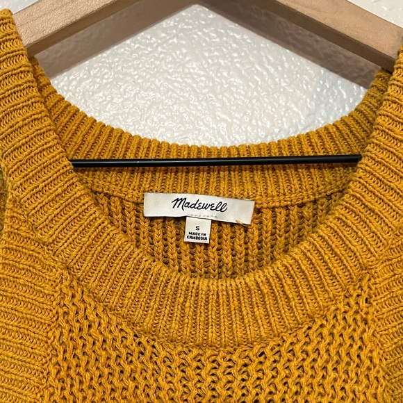 Madewell Sweater Tank Womens Size Small High Neck Cutaway Shoulders Knit - Picture 7 of 10